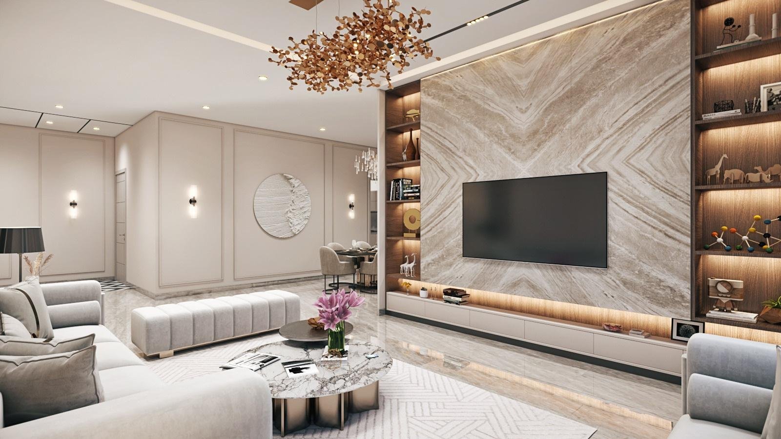 Spacious Living & Dining Hall